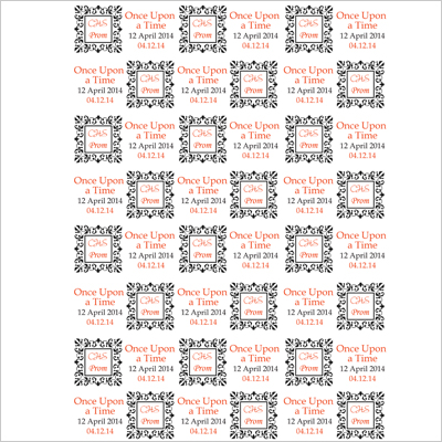 step and repeat design for wedding